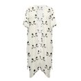 thumbnail image 2 of SEANATIVE Women's Open-front Kimono Cardigan Swimsuit Coverup Flowy Kimono Coverups Lightweight Beach Cover Up Soft Bikini Cover-Up for Casual Outing, Cartoon Cat Cream White, 2 of 7