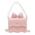 thumbnail image 3 of Bolso bandolera para mujer, bandolera con correa desmontable, elegante bolso de cadena, bolso de mano para mujer Rosa Pequeño, 3 of 9