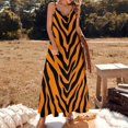 thumbnail image 2 of Animal Print Patterns Sleeveless Dress Women's Luxury Party Dress Birthday Dresses for Women, 2 of 7