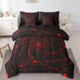 thumbnail image 2 of Erosebridal Futuristic Geometry Bedding Sets Full Size, Modern Fashion Comforter Sets with Sheets, Teens, Reversible 7 Pieces, 2 of 5