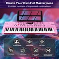thumbnail image 6 of iMeshbean 61 Keys Keyboard Piano Electronic Digital Piano w/Built-In Speaker Microphone（pink）, 6 of 11