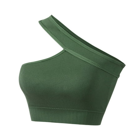 Ukumplol Sports Bras for Women High Support Underwear Large Breasts Show Small Bra Strapless Wear Outside Tank Tops Push Up Bras for Women Bralettes for Women Sleep Bras for Women Green XXL