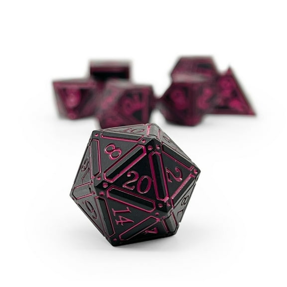 DnD Dice | Ironworks - Arcane Eye 7 Piece RPG set Alloy Dice | Norse Foundry