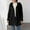 Black, variant on Fleece Jacket Women Casual Button Up Fuzzy Hooded Long Sleeve Cardigan Sweaters Warm Sherpa Lined Coat Outerwear