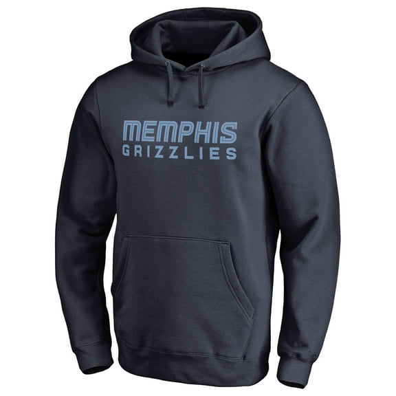 Men's Navy Memphis Grizzlies Wordmark Pullover Hoodie