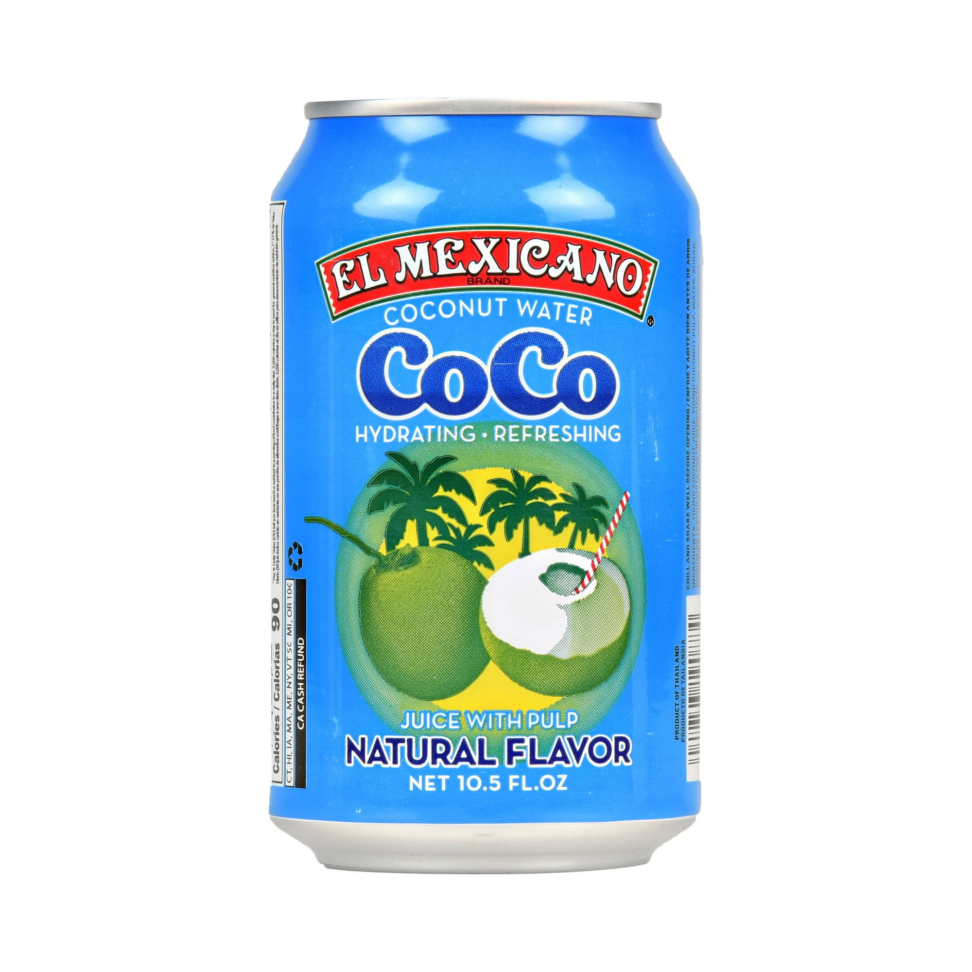 El Mexicano Coconut Water, Juice With Pulp, 10.5 oz