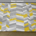 thumbnail image 5 of Ambesonne Vintage Place Mats Set of 4, Home Style Zig Zag, Standard Size, Grey Yellow, 5 of 5