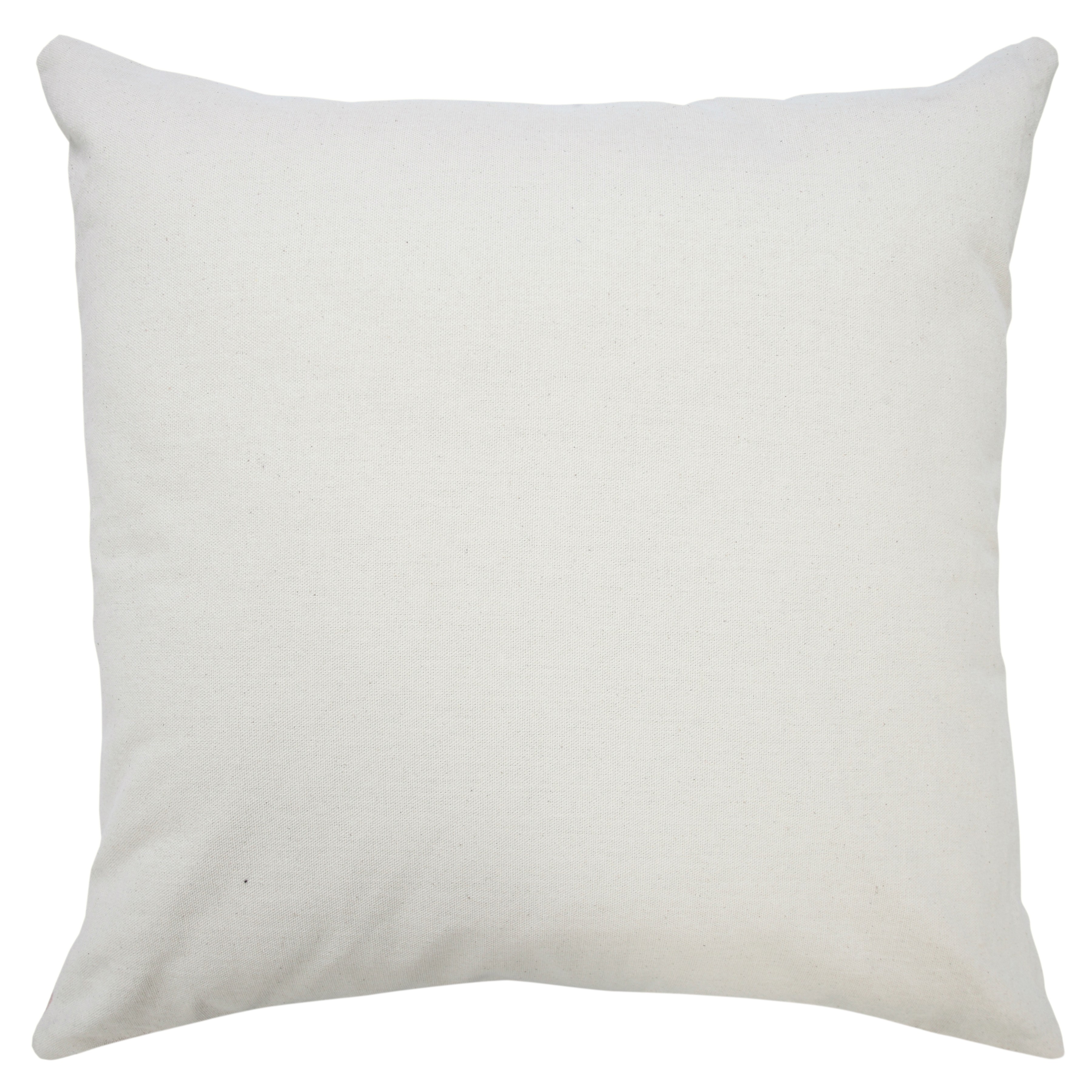Ox Bay Ava 20" x 20" Pink/White Medallion Cotton Adult Decorative Throw Pillow Cover
