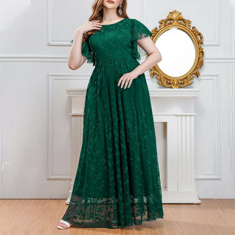 slim fit dress slacks Sage Gold Plus Size Sleeveless Metallic Crinkle Midi Dress main image 1