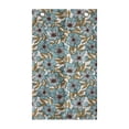 thumbnail image 1 of Floral Hanging Pocket Organizer, Continuous Flowers Pattern Vintage Look Calm Tones Illustration, Printed Polyester Storage Bag with Pockets, 21" x 31", Pale Teal Pale Brown, 1 of 2