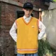 thumbnail image 3 of Chaleco holgado para hombre, suéter con cuello en V, sin mangas, ropa de calle, novedad, chalecos de punto para hombre, ropa de diseñador de alta calidad, ofertas 2024, 3 of 4
