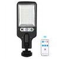 Luces de calle solares Lámpara de pared LED con sensor de movimiento de 3 modos con control remoto (B)