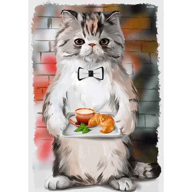 Taladro Pintura Diamante (DF3570) 5D DIY Completo Animales Bordado Craft Kits Decoración (03) 20X30cm FLhrweasw Nuevo
