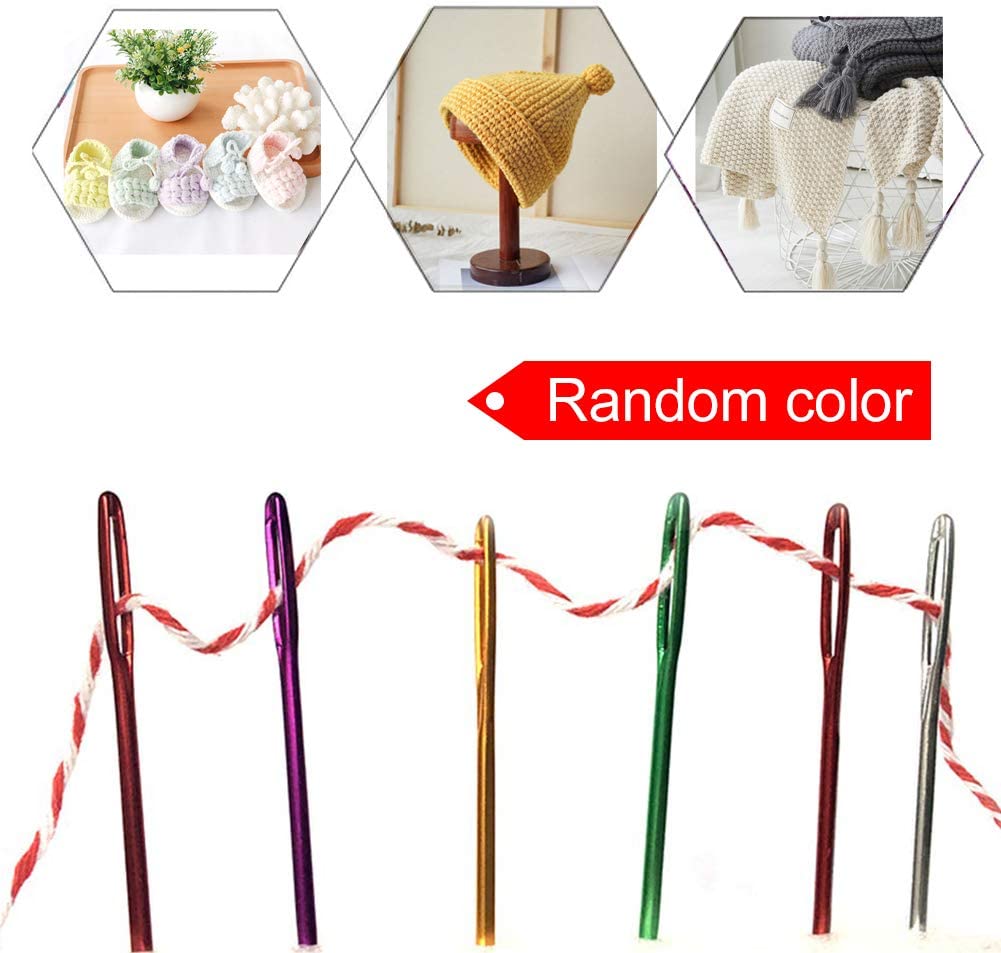 17 Pieces Yarn Needle Set,Tapestry Needle Bent Tip Tapestry Needles for Yarn  Large Eye Blunt Needles for Hand Sewing Yarn Sewing Needles Set with  Plastic Sewing Needle for Knitting Crochet 