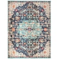 thumbnail image 3 of SAFAVIEH Madison Joandra Vintage Floral Area Rug, Black/Teal, 8' x 10', 3 of 10
