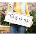 thumbnail image 3 of Simply Said, INC Farmhouse Frames 10" x 24" Sign - This is Us, Our Life, Our Story, Our Home, 3 of 4