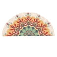 thumbnail image 1 of Dsscvnef Style Absorbant Tapis de Sol Semi-Circulaire Bohème, Tapis de Porte d'Entrée Ethnique, Tapis de Bain Lavable, 1 of 7