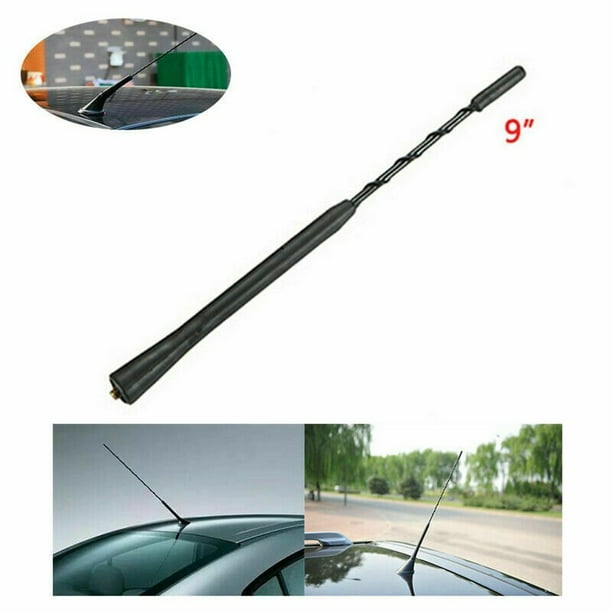Car Auto Roof Mast Stereo Antenna Am/FM Radio Aerial Screw Black