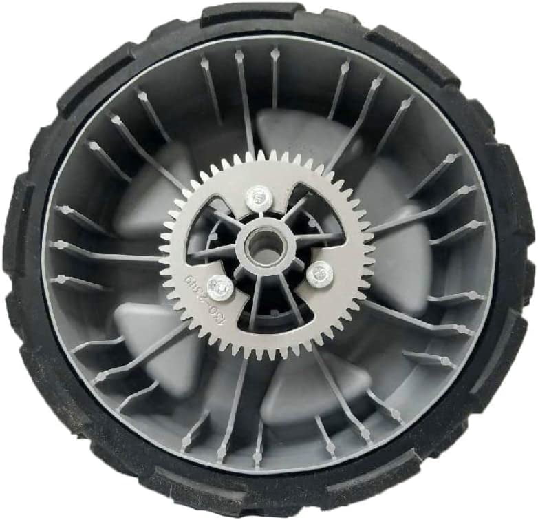 Toro Genuine OEM Wheel Kit 2-130-6714 Drive Wheels & 2-131-5399 Pinions 22in Recycler Lawn Mowers 20353 20355 20357 20960 20964 20965 21766 21767 21768 (Also Fits Hayter CODE345A CODE346A, Black Gray