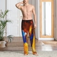 thumbnail image 2 of Balery Colorful Rooster Pantalones de pijama para hombre, pijama ultraligero, pantalón de descanso-Large, 2 of 6