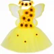thumbnail image 3 of Vestido de princesa de hadas con girasoles para otoño e invierno para niñas, conjunto de disfraz para fiesta de Acción de Gracias, vestidos de tutú amarillos para niñas con flores, 3 of 5