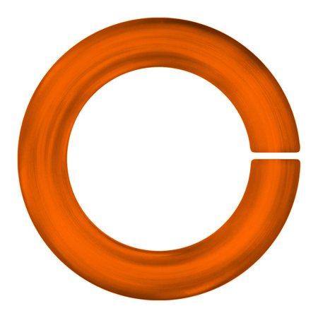 Weave Got Maille 18-Gauge 4mm Pumpkin Anodized Aluminum Jump Rings-1 Ounce, 4 mm