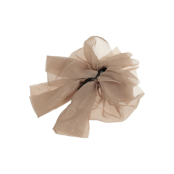 Unique Bargains 1 Pc Fashion Banana Tulle Hair Clips for Home Khaki