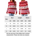 thumbnail image 2 of Suéter Suéter informal para mujer, jersey de Navidad con estampado Floral de alce de punto ligero, ropa de abrigo Cgtredaw Xl Multicolor para Mujer, 2 of 7