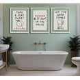 thumbnail image 2 of Blue Ocean Theme Bathroom Wall Art Gator Dolphin and Sea Turtle in Bathtub Picture Wall Decor Tropical Coastal Animals Poster Canvas Print Artwork for Toilet Washroom Restroom Decor Unframed, 2 of 6