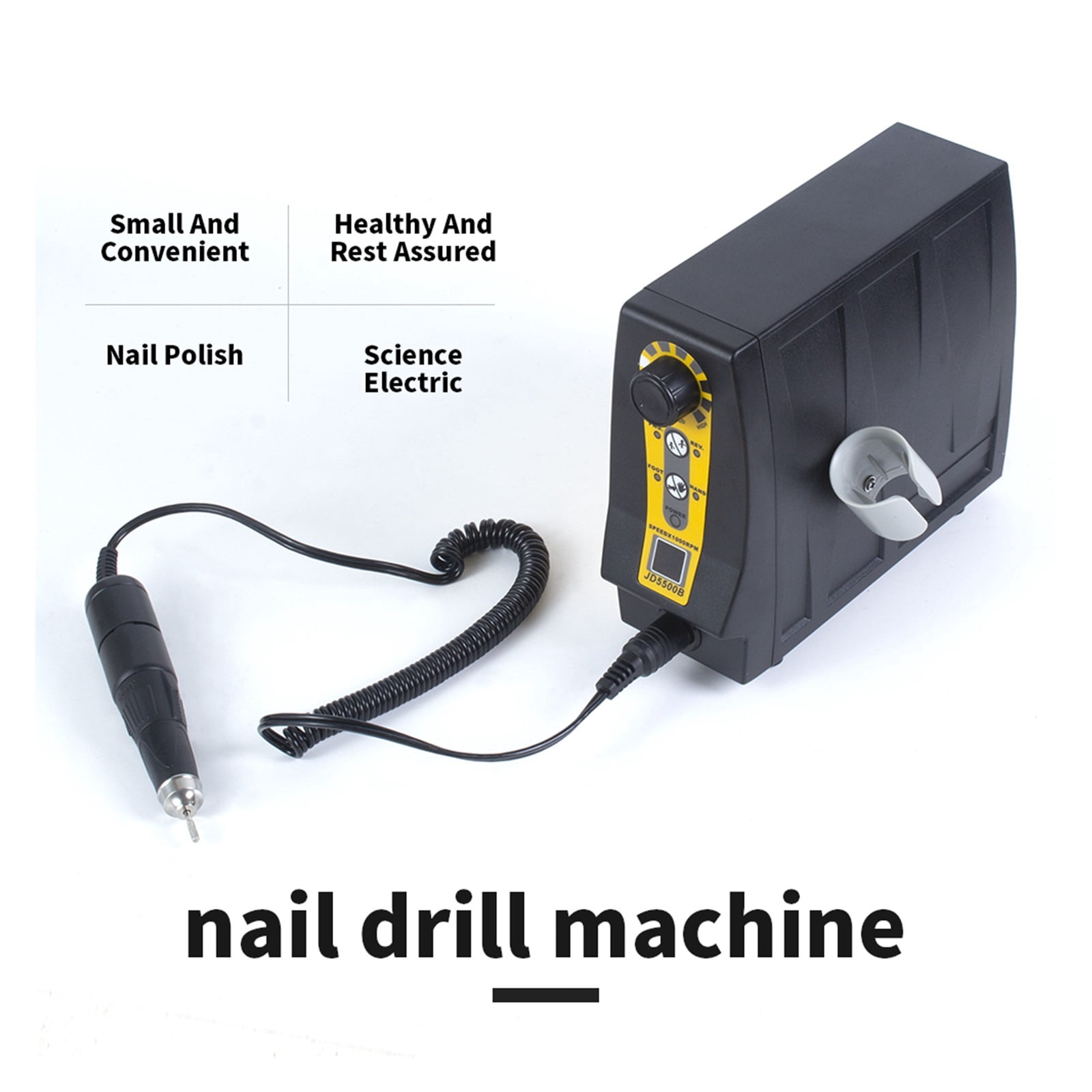 Professional Drill Machine, 35000RPM Electric Manicure Pedicure Tools, Nails Art Equipment For Acrylic Nails Manicure Salon ,Low Noise