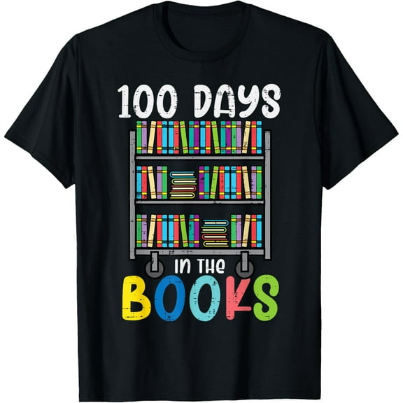 100 Days Books 100th Day of School English Teacher Women Men T-Shirt Shirts