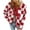 Red, variant on BiZtdJrK Sherpa Fleece Jackets Women Plaid Long Sleeve Crop Jacket Lapel Button Down Warm Winter Coats Fashion Outerwear Brown S