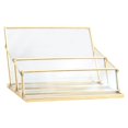 thumbnail image 3 of Caja de almacenamiento de presentación Soledad 2 piezas de latón y vidrio, 3 of 10