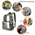 thumbnail image 4 of FKELYI Clear Backpack for Girls & Boys 17 Inch Kids Backpacks Transprent School Book Bag with Multi-Pockets Camo Green Funny Dinosaur Print Casual Daypack for Elementary, 4 of 7