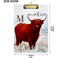 thumbnail image 2 of FMSHPON Highland Cow Clipboard Hardboard Wood Nursing Clip Board and Pull for Standard A4 Letter 13x9 inches, 2 of 7