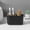 #247Black, variant on Divided Storage Box, Desktop Organizer Bin, Bathroom Toiletry Caddy, Detachable Partition Design and Lightweight Portable Build for Dressing Tables, Study Desks, and Bathroom Counters.