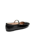 thumbnail image 4 of Women’s Soft Square Toe Mary Jane Ballerina Flats with Adjustable Ankle Strap, 4 of 5