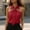 Red, variant on Royisotas Tank Top for Women Dressy Solid Color Bow Tie Collar Fashion Sleeveless Blouses