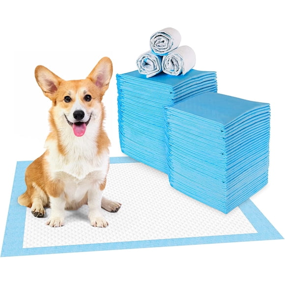 Paquete de 100 almohadillas de entrenamiento para cachorros, absorbentes con capa inferior impermeable, 44 x 32 cm