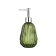 thumbnail image 1 of Textured Glass Soap Dispenser Refillable Liquid Hand Soap Bottle for Bathroom, 2.95x5.71 Inch, 1 of 6