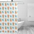 thumbnail image 2 of Rateoe Sea Turtle Shower Curtain - Fancy Bathroom Shower Curtain Sets - Waterproof Shower Curtain with Hooks with 12 Plastic Hooks 72x72 Inches, 2 of 5