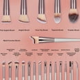 thumbnail image 3 of Huauoo Makeup Brush Set 20 Pcs, Foundation Powder Concealers Eye Shadows Blush Makeup Brushes, 3 of 9