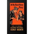 thumbnail image 2 of Retrolabel 14x24 Black Modern Framed Museum Art Print Titled - At His Back Home Party, 2 of 5