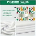 thumbnail image 5 of Cute Vegetable Curtains for Kitchen Bathroom Healthy Food Rod Pocket Window Tier Curtains Valance Set 3 Pcs Simple Art Cartoon Printed Short Curtains 54 x 18 inches + 27 x 36 inches *2, 5 of 6