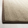 thumbnail image 4 of SAFAVIEH Natural Fiber Maisy Solid Area Rug, Natural/Dark Brown, 3' x 5', 4 of 8