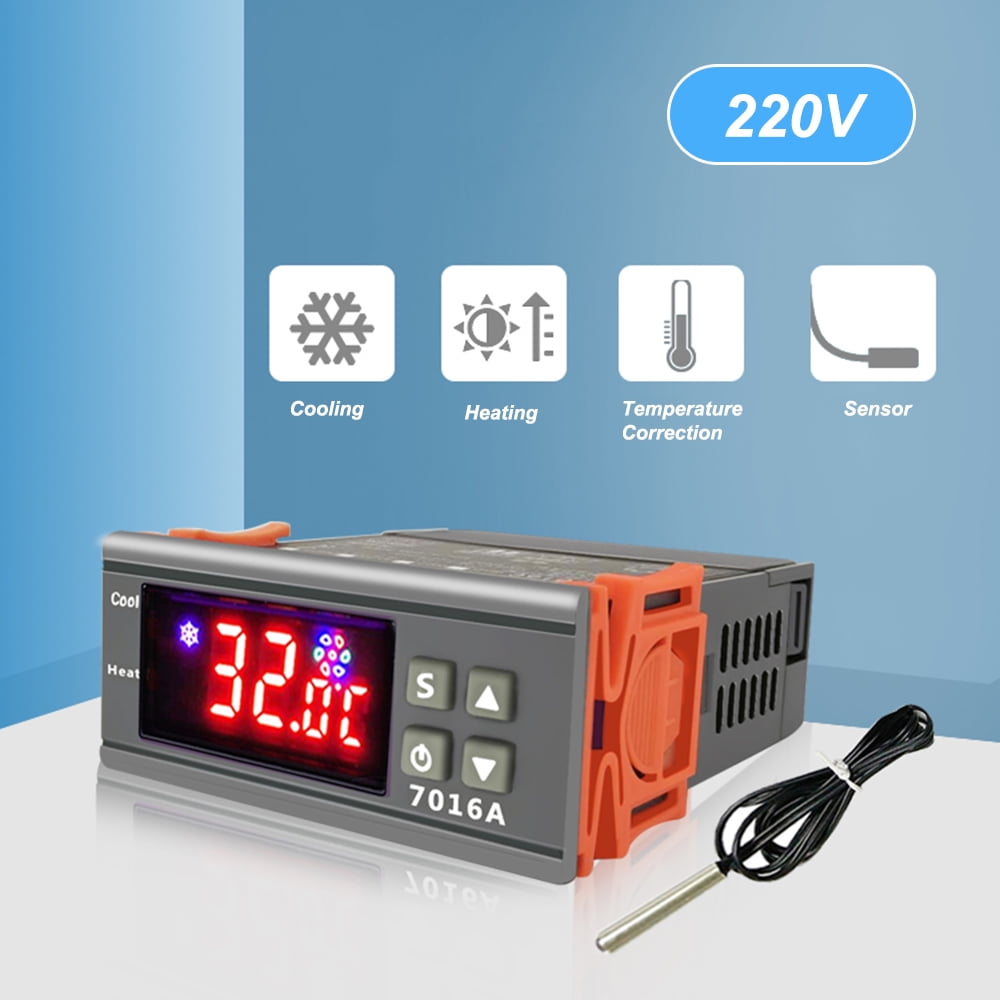 Labymos 7016A Digital Temperature Switch Controller 30A HighPower ℃ ℉ Display Heating Cooling