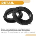 thumbnail image 4 of Anillo Espaciador de Altavoz Único Bargains Adaptador de Espaciador de Tweeter para Automóvil Volkswagen Excelle Puertas Delanteras y Traseras ABS Negro con Arnés de Cableado de Audio Impermeable, 4 of 7
