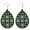 Green, variant on TANGNADE Dangle Earrings, (Includes Gift Bag), 1.75"
