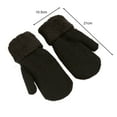 thumbnail image 6 of Callipe 1 Pair Unisex Winter Mittens Double-layer Thickened Plush Knitted Anti-slip Cold Weather Driving Golfing Skiing Skating Gloves, 6 of 8