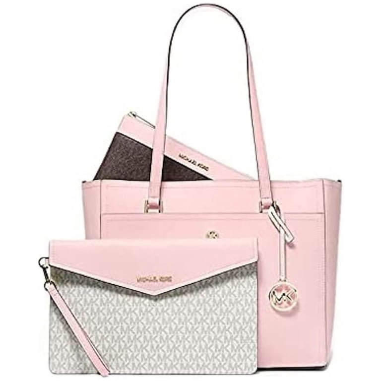 Maisie Large Pebbled Leather 3-in-1 Tote Bag in POWDER BLUSH  Michael Kors Maisie Ladies Large Leather 3-in-1 Tote Bag Crossbody Powder Blush main image 1